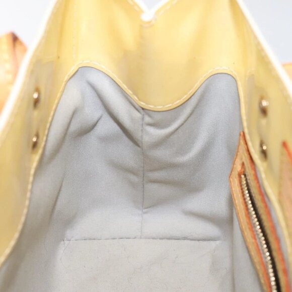 LOUIS VUITTON Monogram Vernis Reade PM Hand Bag Perle M91336 LV Auth 116705 - Picture 13 of 16